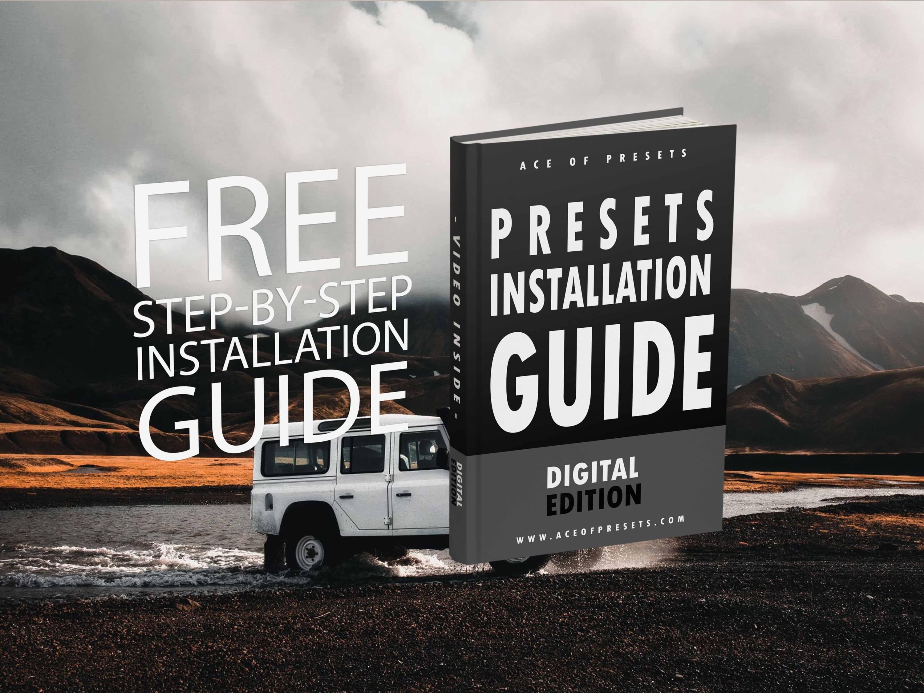 Dark & Moody Collection Lightroom Presets Installation Guide